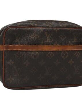 LOUIS VUITTON Monogram Compiegne 23 Clutch Bag M51847 LV Auth th5886